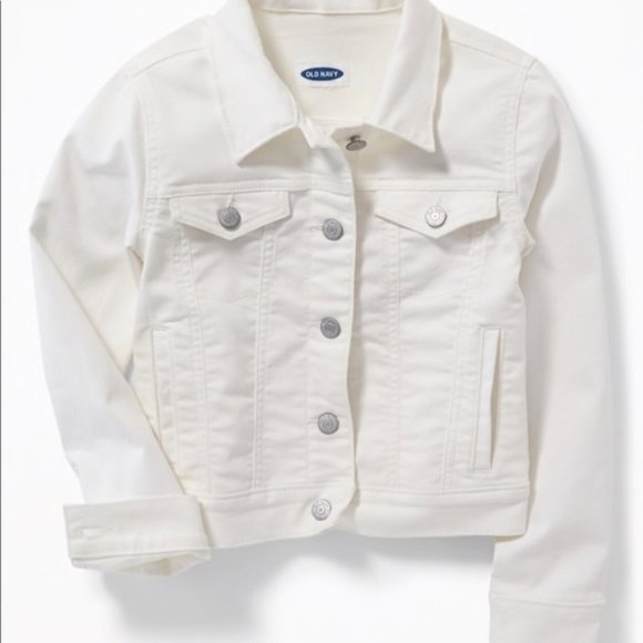 vintage 90s white denim jacket - Picture 1 of 2